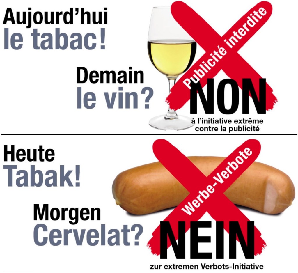 Initiative publicité pour le tabac - Suisse